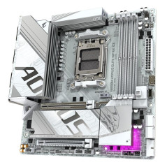 Cartes mères - GIGABYTE - B850M AORUS ELITE WIFI6E ICE Carte Mère - Processeurs AMD Ryzen Série 9000, 12+2+1 phases VRM numériqu