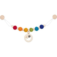 Chaîne de poussette avec clips – arc-en-ciel - Jouet à l'ancienne - Disponible sur Soul Rebel E-Shop
