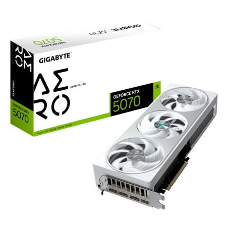 Cartes graphiques - GIGABYTE - GeForce RTX 5070 AERO OC 12G Carte Graphique - 12 Go GDDR7, 192 bits, PCI-E 5.0, 2625 MHz Core Cl