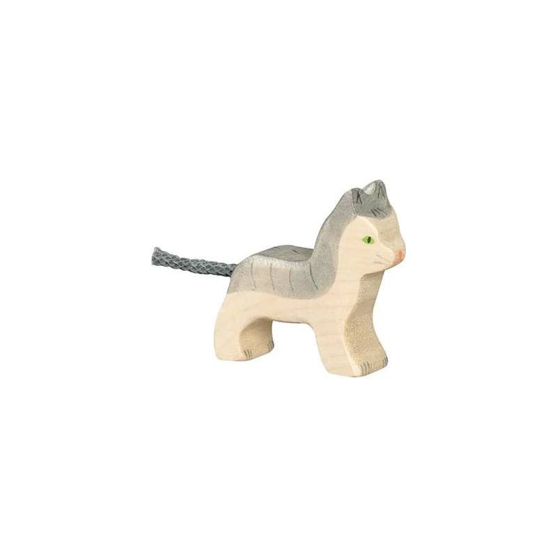 pièce 1 Chat, petit, gris - jouet à l'ancienne