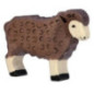 pièce 1 Mouton, debout, noir - jouet à l'ancienne