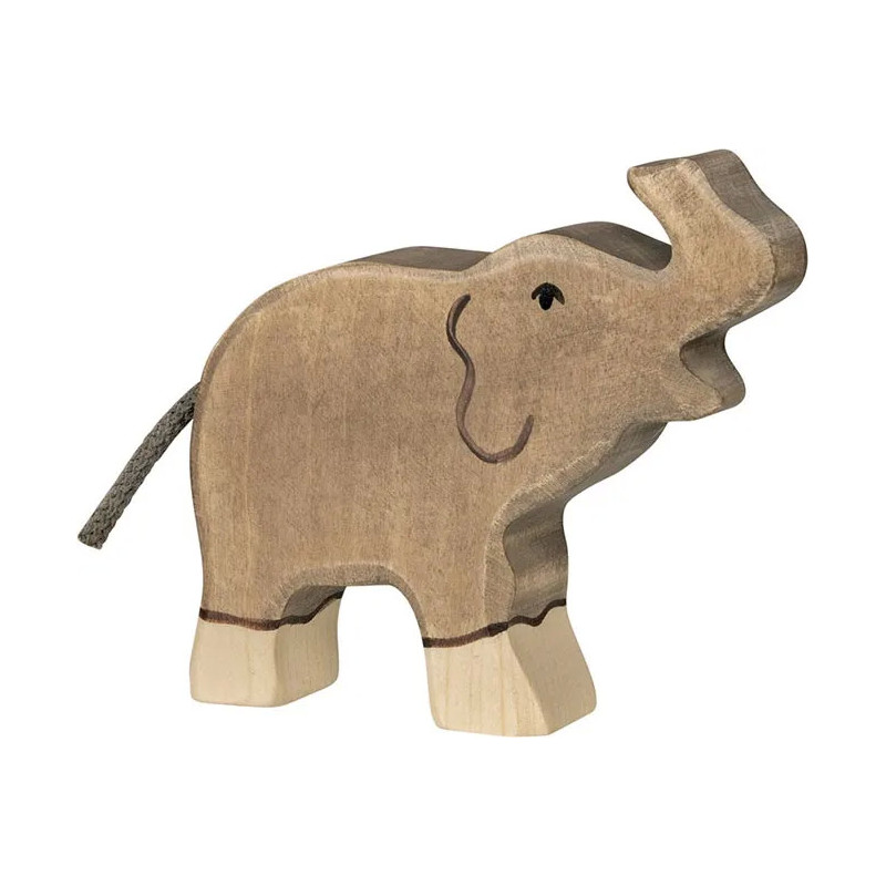 pièce 1 Éléphant, petit, trompe haute - jouet à l'ancienne