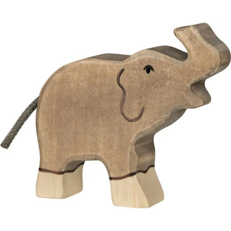 pièce 1 Éléphant, petit, trompe haute - jouet à l'ancienne
