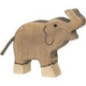 pièce 1 Éléphant, petit, trompe haute - jouet à l'ancienne