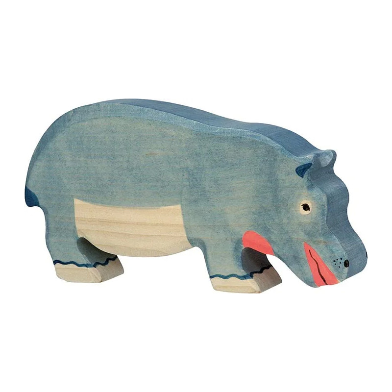 pièce 1 Hippopotame, mangeant - jouet à l'ancienne