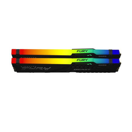 Modules de mémoire - Kingston Technology - 16 Go 5200 MT/s DDR5 CL40 DIMM (Kits de 2) FURY Beast RGB | Soul Rebel E-Shop