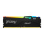 Modules de mémoire - Kingston Technology - 16 Go 5200 MT/s DDR5 CL40 DIMM (Kits de 2) FURY Beast RGB
