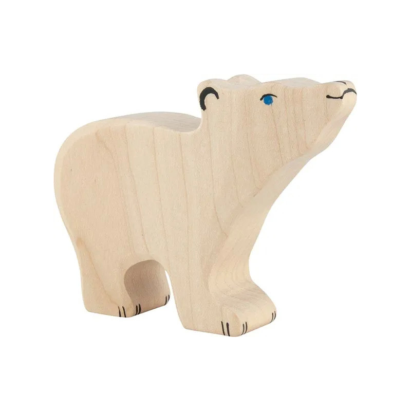 pièce 1 Ours polaire, petit, tête haute - jouet à l'ancienne