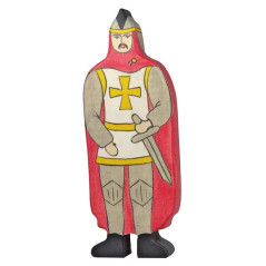 Chevalier avec manteau rouge - Jouet à l'ancienne - Disponible sur Soul Rebel E-Shop