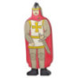 pièce 1 Chevalier avec manteau rouge - jouet à l'ancienne