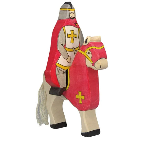 Chevalier rouge avec manteau