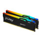 Modules de mémoire - Kingston Technology - 64GB 6000MT/s DDR5 CL30 DIMM (Kits de 2) FURY Beast RGB EXPO
