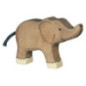 pièce 1 Éléphant, petit, trompe haute - jouet à l'ancienne