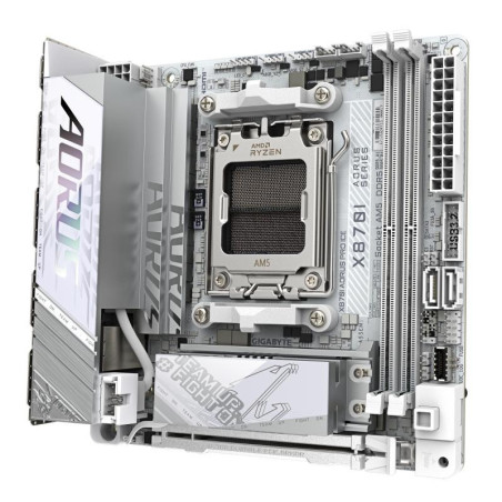 Cartes mères - GIGABYTE - X870I AORUS PRO ICE Carte mère - Compatible avec les processeurs AMD Ryzen série 9000, VRM 8+2+1 phase