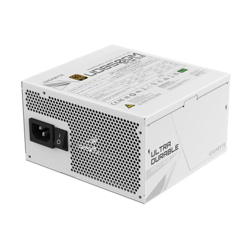 Unités d'alimentation d'énergie - GIGABYTE - UD850GM PG5W Bloc d'Alimentation - PCIe 5.0, 80 PLUS Gold, Design entièrement modul