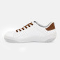 Low safety shoes - Joppa - Unisex - EN ISO 20345 - S1P SRC - White/cognac