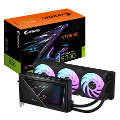 Cartes graphiques - GIGABYTE - AORUS GeForce RTX 5090 XTREME WATERFORCE 32G Carte Graphique - 32 Go GDDR7, 512 bits, PCI-E 5.0, 