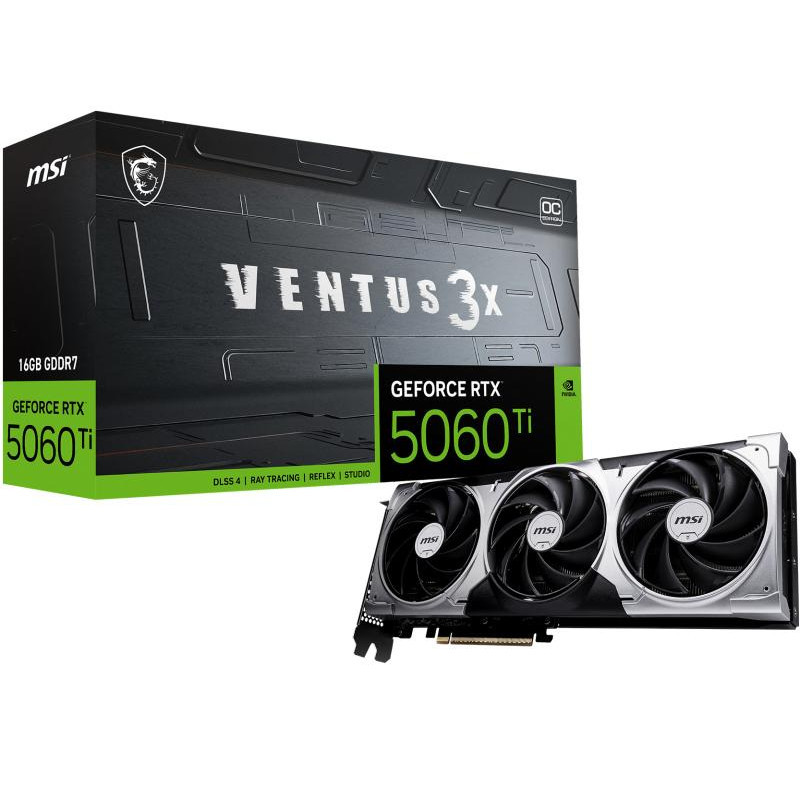 Cartes graphiques - MSI - GeForce RTX 5060 TI 16G VENTUS 3X OC
