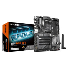 Cartes mères - GIGABYTE - B550 EAGLE WIFI6 Carte mère - Processeurs AMD Ryzen série 5000 G, VRM 10+3+1 phases, jusqu'à 3200 MHz 