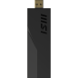 Cartes et adaptateurs d'interfaces - MSI - BE6500 WiFi7 USB Stick - Dongle