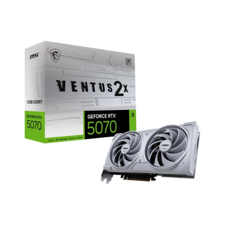 Cartes graphiques - MSI - GeForce RTX5070 VENTUS 2X OC White | Soul Rebel E-Shop