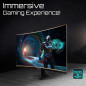 Écrans plats de PC - GIGABYTE - GS27QCA 27" Moniteur Gaming Incurvé QHD - 2560 x 1440, 180Hz, 1ms, 250 cd/m², FreeSync, HDR Read