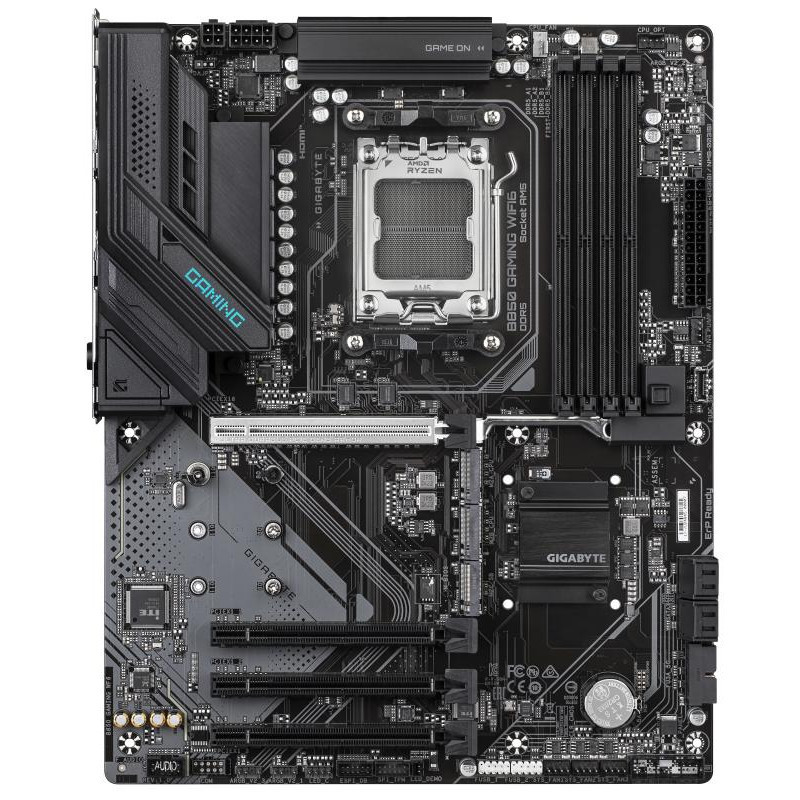 Cartes mères - GIGABYTE - B850 GAMING WIFI6 Carte Mère - AMD Ryzen 9000 Series CPUs, VRM numérique 6+2+2 phases, jusqu'à 8200MHz