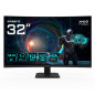 Écrans plats de PC - GIGABYTE - GS32QCA 31,5" Moniteur Gaming Incurvé QHD - 2560 x 1440, 180Hz, 1ms, 250 cd/m², FreeSync, HDR Re