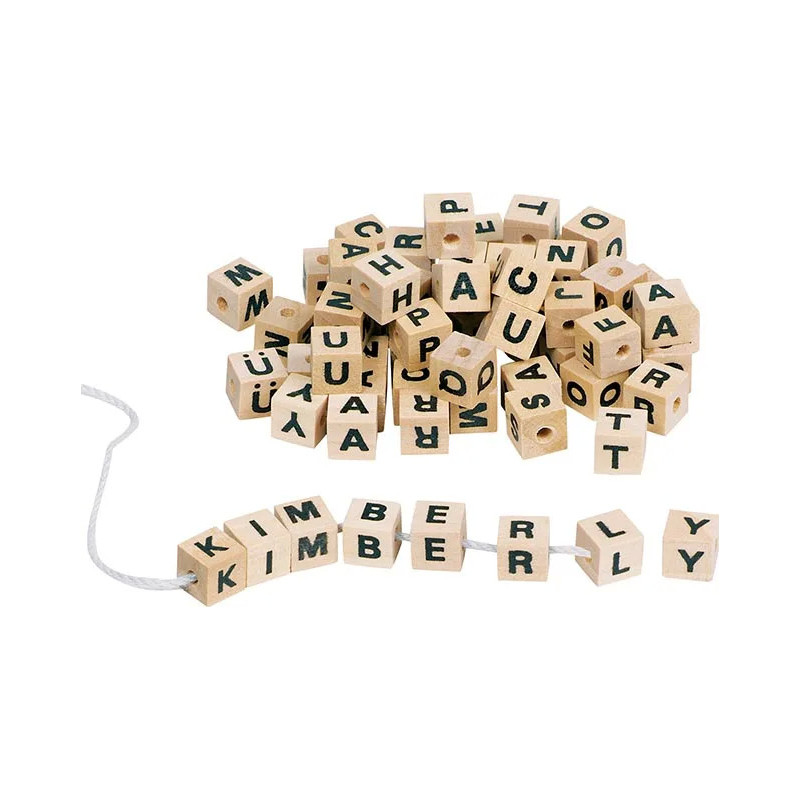 Set de 1 Assortiment de cubes-lettres - jouet à l'ancienne