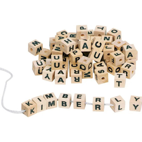 Assortiment de cubes-lettres - Jouet à l'ancienne - Disponible sur Soul Rebel E-Shop