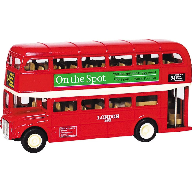 Set de 12 London Bus en métal, L de 12 cm - jouet à l'ancienne