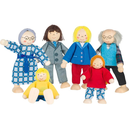 Poupées flexibles famille citadine - Jouet à l'ancienne - Disponible sur Soul Rebel E-Shop