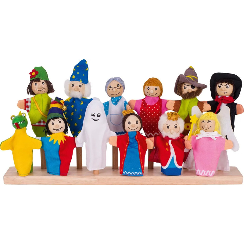 Set de 1 Assortiment de marionnettes à doigt 2 - jouet à l'ancienne