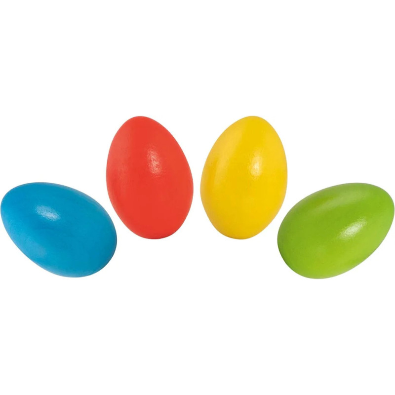 Set de 6 Petits œufs à secouer - jouet à l'ancienne