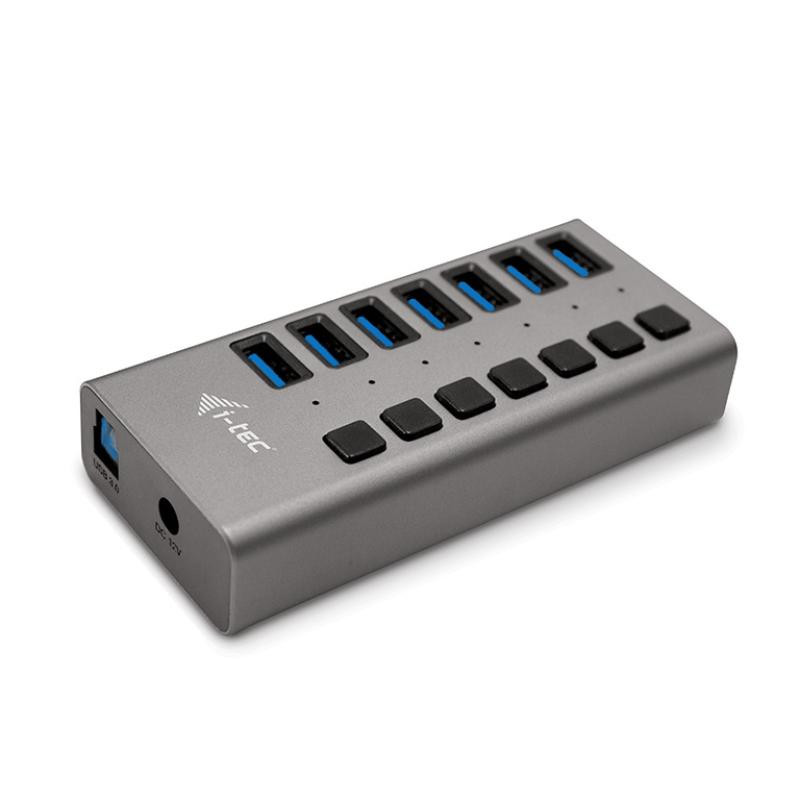 Chargeurs d'appareils mobiles - i-tec - USB 3.0 Charging HUB 7port + Power Adapter 36 W