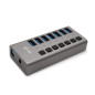 Chargeurs d'appareils mobiles - i-tec - USB 3.0 Charging HUB 7port + Power Adapter 36 W