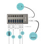 Chargeurs d'appareils mobiles - i-tec - USB 3.0 Charging HUB 7port + Power Adapter 36 W