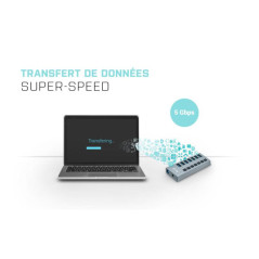 Chargeurs d'appareils mobiles - i-tec - USB 3.0 Charging HUB 7port + Power Adapter 36 W | Soul Rebel E-Shop