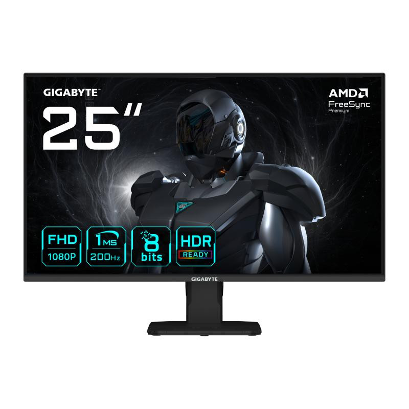 Écrans plats de PC - GIGABYTE - GS25F2 Écran Gaming 25" FHD - 1920 x 1080, 200Hz, 1ms, 300 cd/m², Display HDR 10, HDMI 2.0, Disp