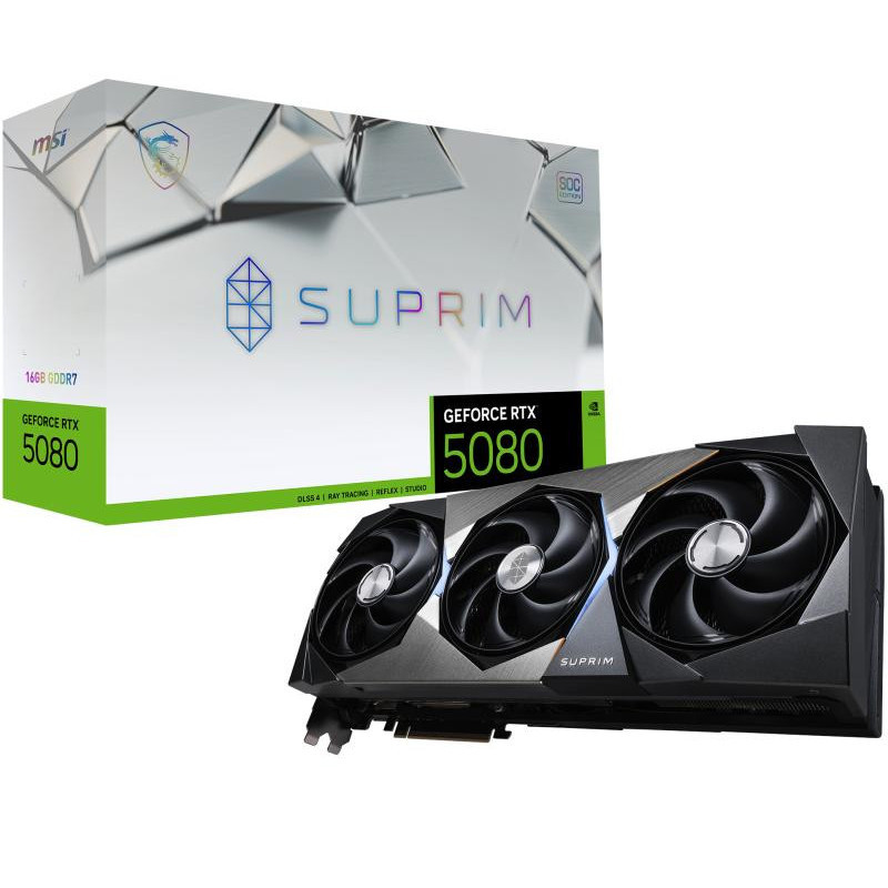 Cartes graphiques - MSI - GeForce RTX5080 16G SUPRIM SOC