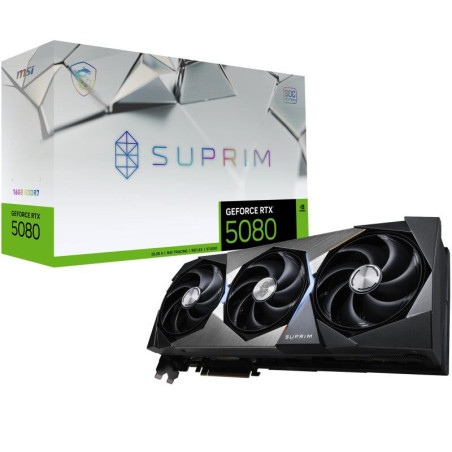 Cartes graphiques - MSI - GeForce RTX5080 16G SUPRIM SOC | Soul Rebel E-Shop