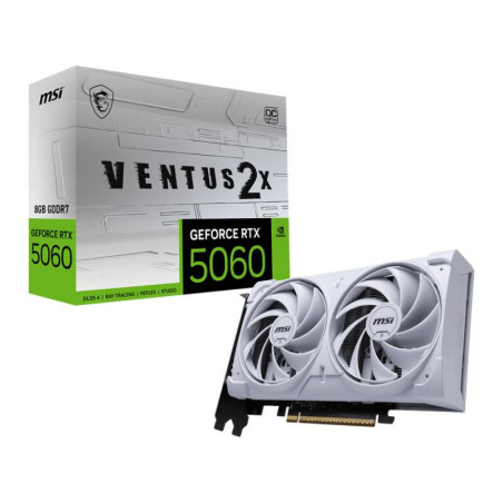 Cartes graphiques - MSI - GeForce RTX 5060 8G VENTUS 2X OC WHITE | Soul Rebel E-Shop