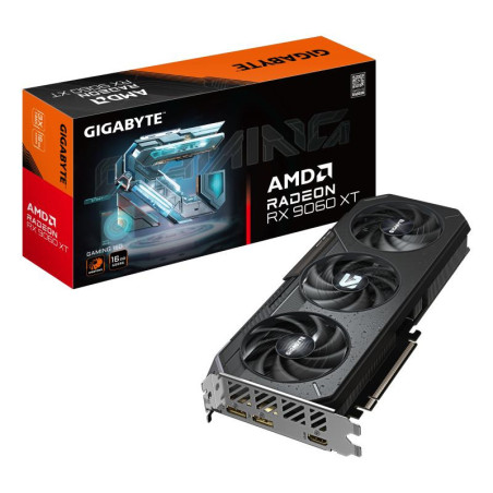 Cartes graphiques - GIGABYTE - Radeon RX 9060 XT GAMING 16G Carte Graphique - 16GB GDDR6, 128bit, PCI-E 5.0, 3230 MHz Fréquence 