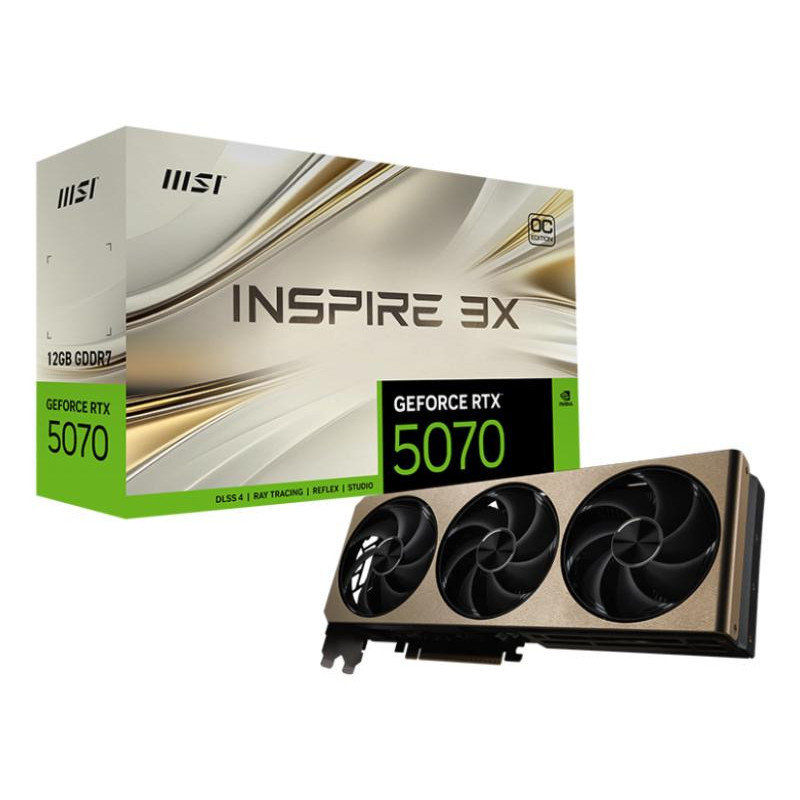 Cartes graphiques - MSI - GeForce RTX 5070 12G INSPIRE 3X OC
