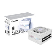 Unités d'alimentation d'énergie - GIGABYTE - AORUS ELITE P1000W ICE Alimentation - PCIe 5.0, 80 PLUS Platinum, Conception entièr