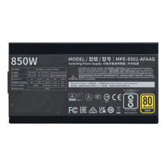 COOLER MASTER MWE Gold 850 V3 ATX3.1 - 80+ GOLD - 850 WATTS