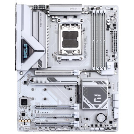 Cartes mères - GIGABYTE - B850 EAGLE ICE Carte Mère – Processeurs AMD Ryzen série 9000, VRM numérique 8+2+2 phases, jusqu’à 8200