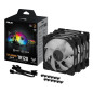 Systèmes de refroidissement d’ordinateur - ASUS - TUF GAMING TR120 ARGB 3IN1 Black