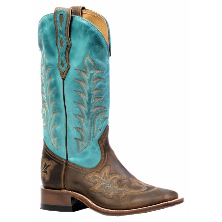 BO-4307-1C - Bottes américaines - Large bout carré - Femme | Soul Rebel E-Shop