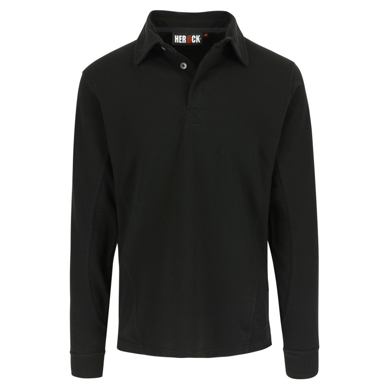 Troja polo manches longues - Noir